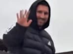 Lionel Messi making a public appearance after Argentina's World Cup final defeat.