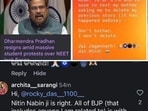 Social media users are widely sharing screenshots of Archita Sarangi's posts on the Pradhan's resignation. (Photo: X@RajatJain)