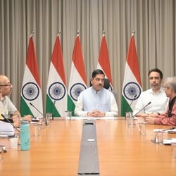 Pralhad Joshi takes charge as Union education minister day after Dharmendra Pradhan's resignation