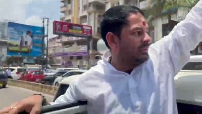 Police alleged that his presence and actions led to the escalation of NEET paper leak-related protests in Patna, resulting in property damage. (ANI Video Grab) Police alleged that his presence and actions led to the escalation of NEET paper leak-related protests in Patna, resulting in property damage. (ANI Video Grab)