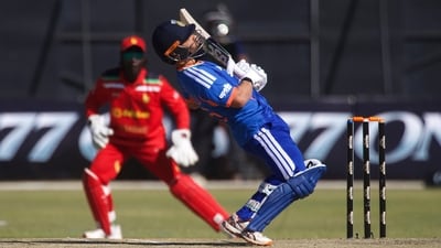 Rinku Singh played a nice cameo towards the end, of 25 off 14 balls. (AP) Rinku Singh played a nice cameo towards the end, of 25 off 14 balls. (AP)