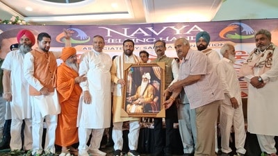 Addressing a gathering at blood donation camp organised by the Navya Helping Hands Foundation in Phagwara on Sunday, Saini alleged that major irregularities had surfaced in the examination process carried out by the Punjab government. (HT photo)