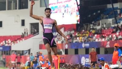 File picture of Indian long jumper Murali Sreeshankar. (HT Photo) File picture of Indian long jumper Murali Sreeshankar. (HT Photo)