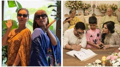 Aamir Khan and Gauri Spratt got married in an intimate ceremony in Mumbai on July 5. Aamir Khan and Gauri Spratt got married in an intimate ceremony in Mumbai on July 5.