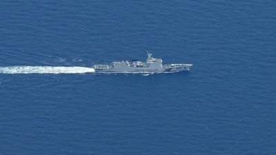 A China Coast Guard ship in the South China Sea. (Representative Image/ File Photo/ AFP) A China Coast Guard ship in the South China Sea. (Representative Image/ File Photo/ AFP)