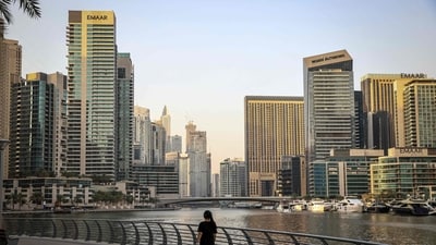 Property giant Emaar nonetheless announced last month a massive $55 billion project in the heart of Dubai, (File Photo/AFP) Property giant Emaar nonetheless announced last month a massive $55 billion project in the heart of Dubai, (File Photo/AFP)