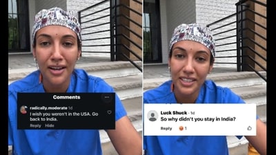 The doctor said that she has “never seen so much anti-Indian rhetoric in my entire life”. (Instagram/@kreddyplastics)