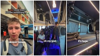 A British man shares his experience of travelling in an Indian sleeper bus. A British man shares his experience of travelling in an Indian sleeper bus.