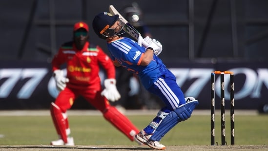 Rinku Singh played a nice cameo towards the end, of 25 off 14 balls.(AP)