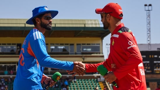 Shreyas Iyer won the toss, his 9th in 10 games, and decided to have a bat at the Harare Sports Club.(AFP)