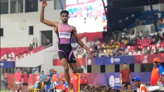 File picture of Indian long jumper Murali Sreeshankar. (HT Photo)