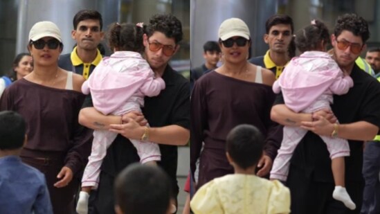 Priyanka Chopra lands in Hyderabad with Nick Jonas and daughter Malti Marie; SS Rajamouli's Varanasi shoot resumes?