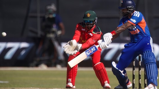 Shreyas Iyer was looking good when he fell for 27 off 18 balls.(AP Photo/Wonder Mashura)