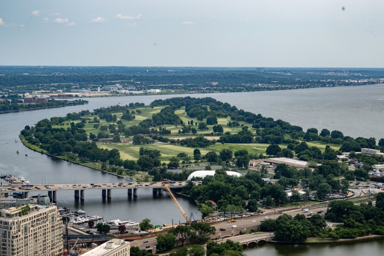 East Potomac Golf Links is a public facility with two nine-hole courses and one 18-hole course. East Potomac Golf Links is a public facility with two nine-hole courses and one 18-hole course.