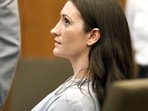 Lindsay Clancy sits as jury selection starts in her murder trial where she is charged in the 2023 killing of her three children, Monday, July 20, 2026, in Plymouth Superior Court in  Plymouth, Mass. (Greg Derr/The Patriot Ledger via AP, Pool)