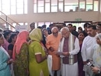 Union minister Manohar Lal Khattar said that the essence of Antyodaya lies in ensuring that every eligible person standing at the last mile receives the benefits of government welfare schemes. (HT Photo)