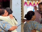 Emotional reunion after woman returns home from US.