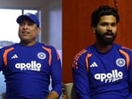 Great camaraderie between VVS Laxman and Shreyas Iyer. Great camaraderie between VVS Laxman and Shreyas Iyer.