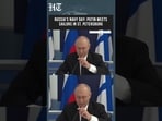 Putin Meets Sailors In St. Petersburg During Russia's Navy Day Celebrations