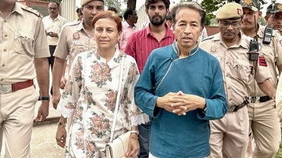 Angmo said that her husband and herself had been given different labels by the BJP and Congress supporters, depending on the situation. (HT Photo/ Raj K Raj)