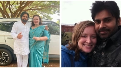 Pawan Kalyan's wife Anna Lezhneva shared a picture with Pawan Kalyan.