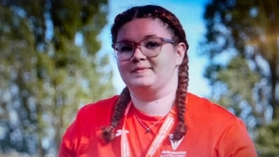 A brave girl. Ellie Bowen of Wales has led a very inspirational life. (Welsh Athletics pic used by the BBC)