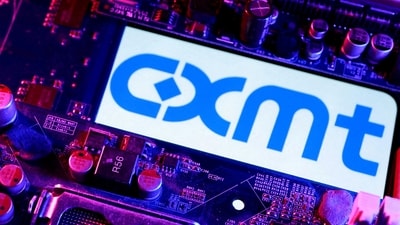 CXMT logo and computer motherboard are seen in this illustration taken April 14, 2026. (File photo/REUTERS)