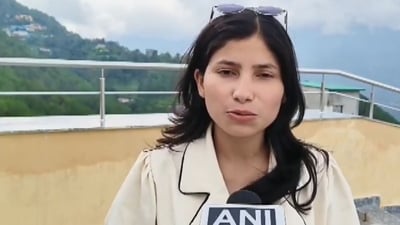 Former President of Bharatiya Janata Yuva Morcha (BJYM) Manika Rana. (Screengrab/X/ANI)