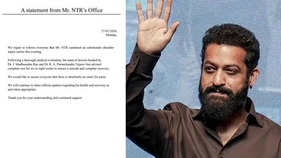 Jr NTR Injury: షాకింగ్.. జూనియర్ ఎన్టీఆర్ భుజానికి తీవ్ర గాయం.. 8 వారాల రెస్ట్.. ఆగిపోయిన షూటింగులు
