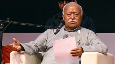 Bhagwat also spoke about how people realise that they are a part of the LGBTQ+ community, and said that while some are just “born that way”, others realise it later in life. (File Photo/PTI) Bhagwat also spoke about how people realise that they are a part of the LGBTQ+ community, and said that while some are just “born that way”, others realise it later in life. (File Photo/PTI)