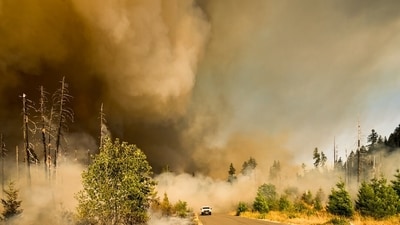 Valley Springs Fire, a vegetation fire, has broken out in Spokane County, Washington. (UnSplash)