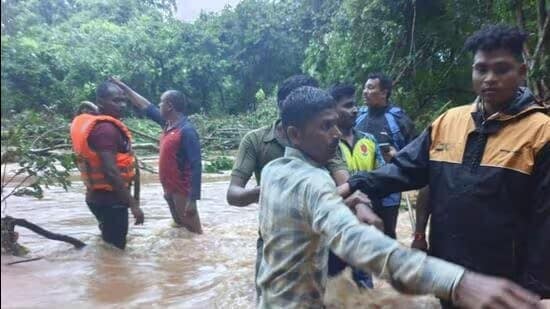 Officers said persistent rainfall over the past few days caused rivers and streams across the district to overflow. (Representative Photo/HT Photo)