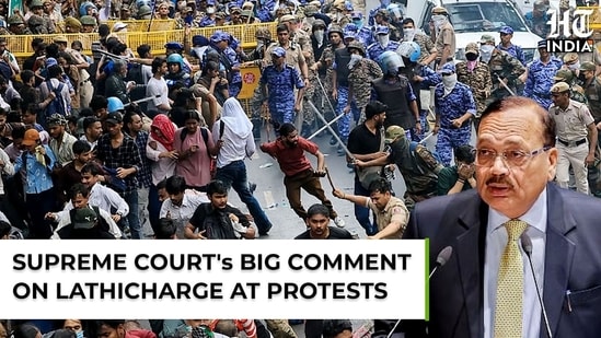 Supreme court's big comment on lathicharge at protests after CJP stir