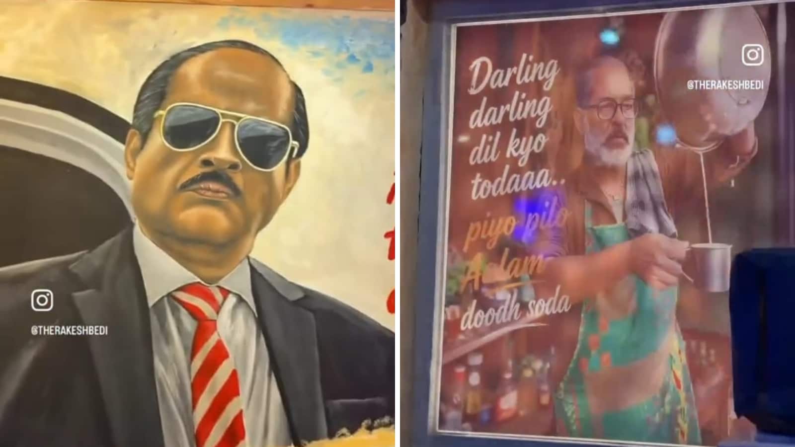 Posters and artwork inspired by Dhurandhar inside the bar. Posters and artwork inspired by Dhurandhar inside the bar.
