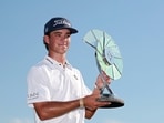 Jackson Koivun with his 3M Championship trophy. 