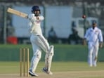 Saransh Jain for India A against Sri Lanka A.