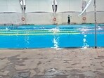 Members alleged that only around 30% of the 50-metre indoor swimming pool is available to labourers after lanes are allocated for private operations.