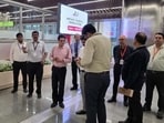 Preliminary assessment for introducing the hub-and-spoke operational model at Pune airport was conducted on Sunday. (HT)