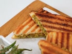 The masala aloo sandwich is a classic desi snack. 