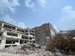 The Saidulajab site where a building collapsed in May this year that killed 6. 