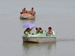 The minimum temperature also fell to 25.4°C, a drop of 1.4°C over the past 24 hours. (Keshav Singh/HT)