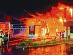 There was no immediate confirmation on whether any saroops of Guru Granth Sahib were damaged in the fire. (HT)