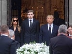 The Trump family, including Melania and Barron, faces severe threats following anti-US propaganda from Iran.(via REUTER)