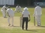 Clips of the first slip fielder clipping his fingers just before the appeal have gone viral.
