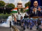 Security personnel have been accused by protesters of unleashing harsh force, with methods like pellet guns, during the CJP protest in Jantar Mantar and related agitations across the country