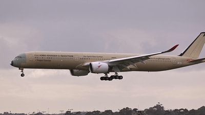 The aircraft, currently registered F-WULR, departed Melbourne at 5:27 pm local time on July 27. (AFP)