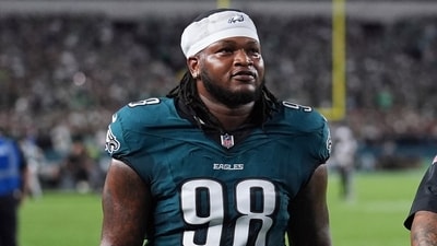 Philadelphia Eagles have agreed to a four-year, $152 million extension with Jalen Carter that can reach $160 million through incentives. (AP)
