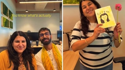 The employee who talked about his boss’ empathy in a viral video. (Instagram/@thezeroquotient)