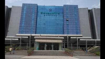 Mumbai, India - March, 26, 2020 : Seven Hills Hospital in Marol, Andheri, was reopened on March 18 by BMC to run the biggest Covid-19 quarantine facility in Maharashtra. HT Photo (Hindustan Times)