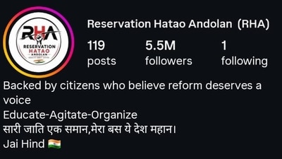 In one of its posts, the group said it is not associated with any political party. (Instagram) In one of its posts, the group said it is not associated with any political party. (Instagram)